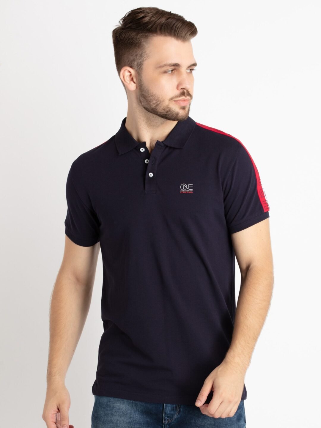 Mens Solid Polo T-Shirt