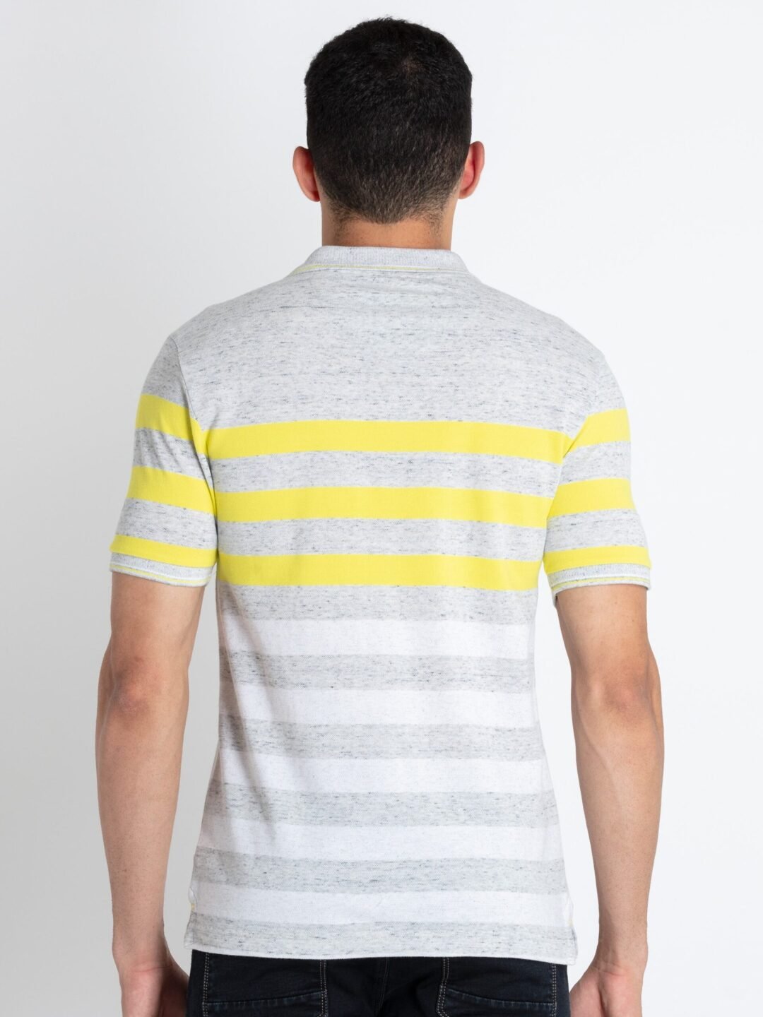 Mens Striped Polo T-Shirt