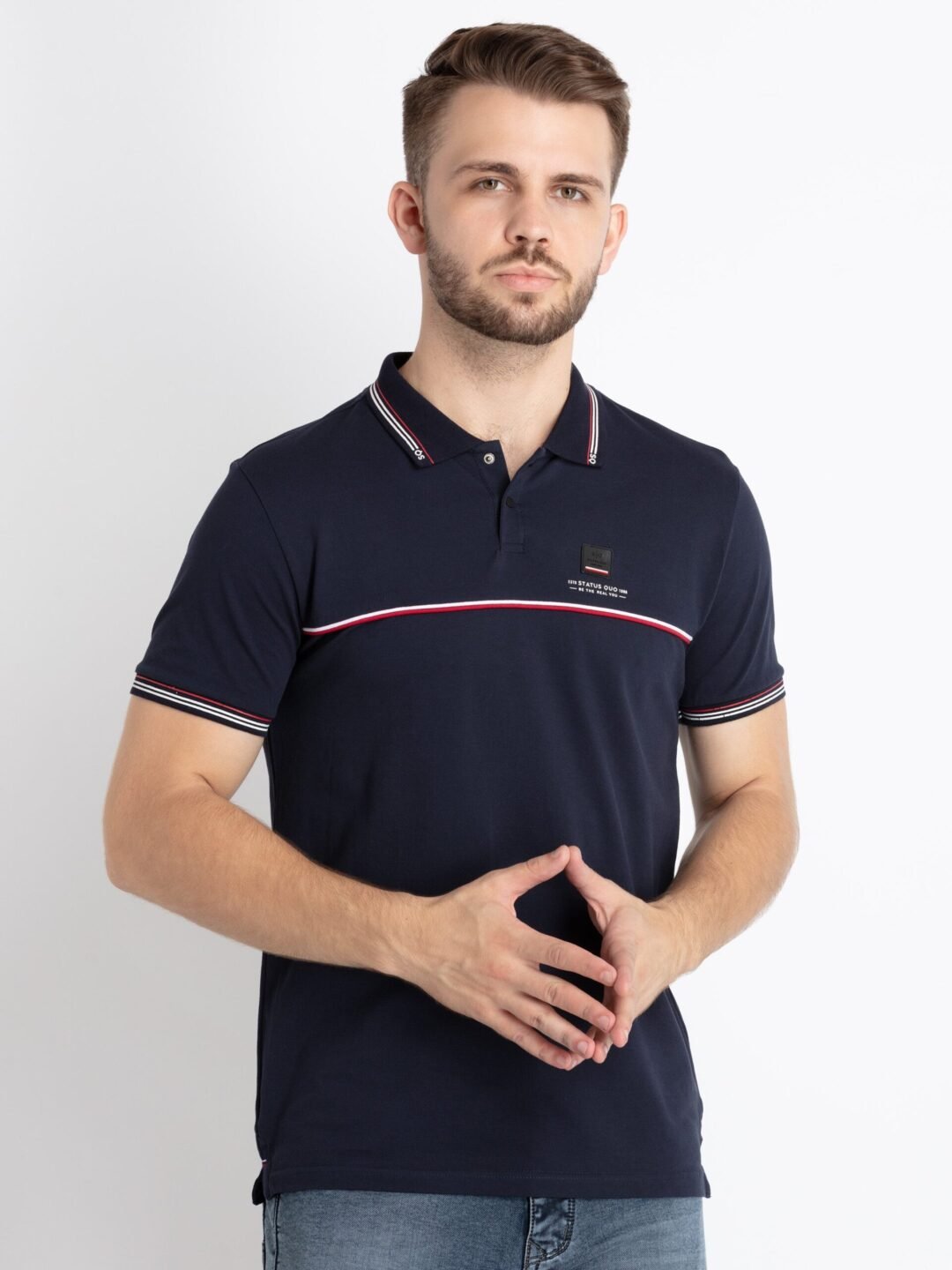 Mens Solid Polo T-Shirt