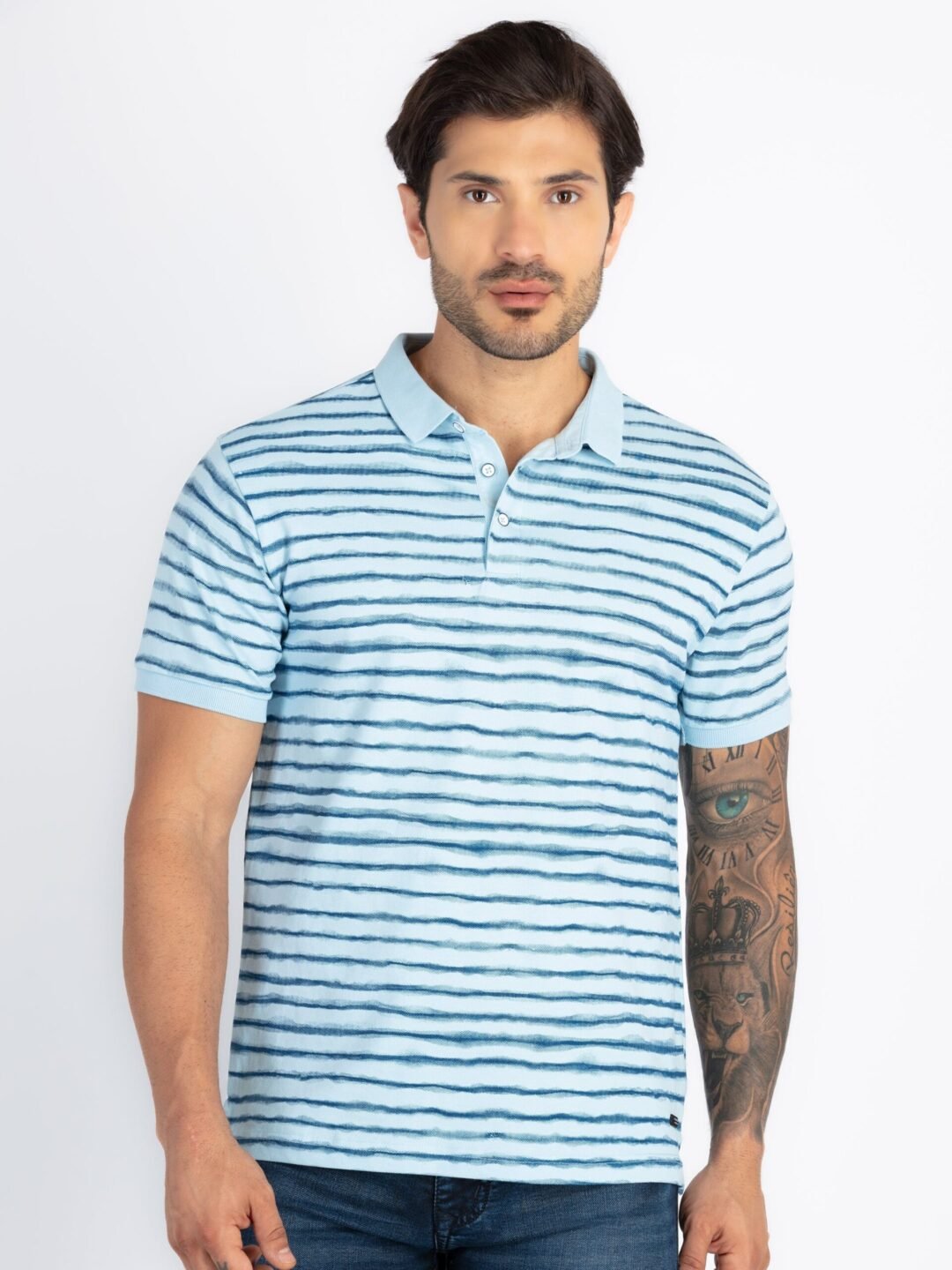 Mens All Over Printed Polo T-Shirt