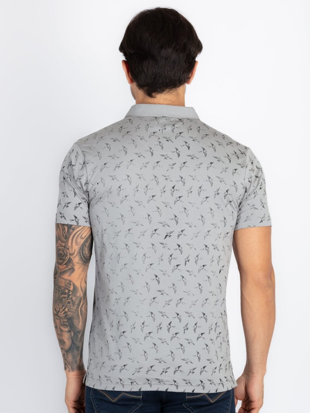 Mens All Over Printed Polo T-Shirt