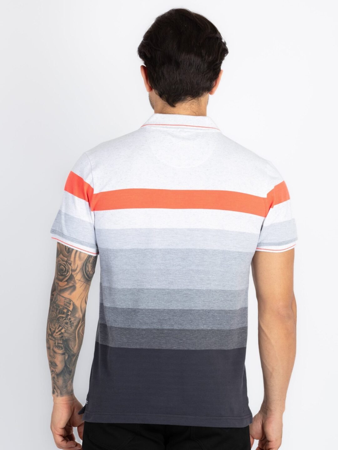 Mens Striped Polo T-Shirt