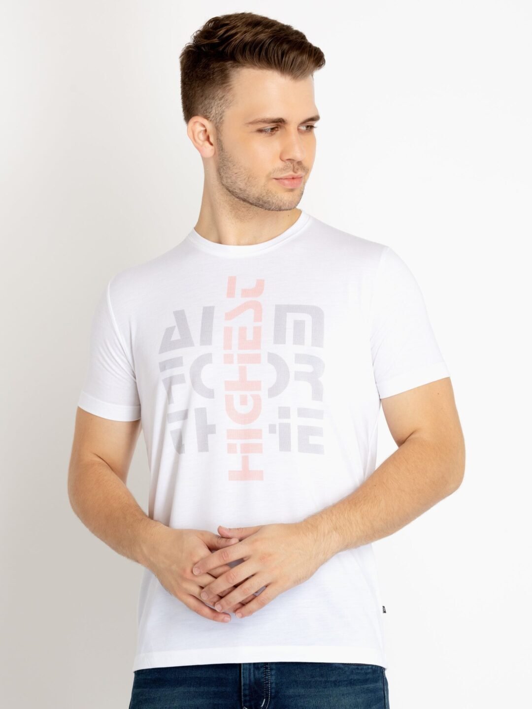 Mens Printed Round Neck T-Shirts