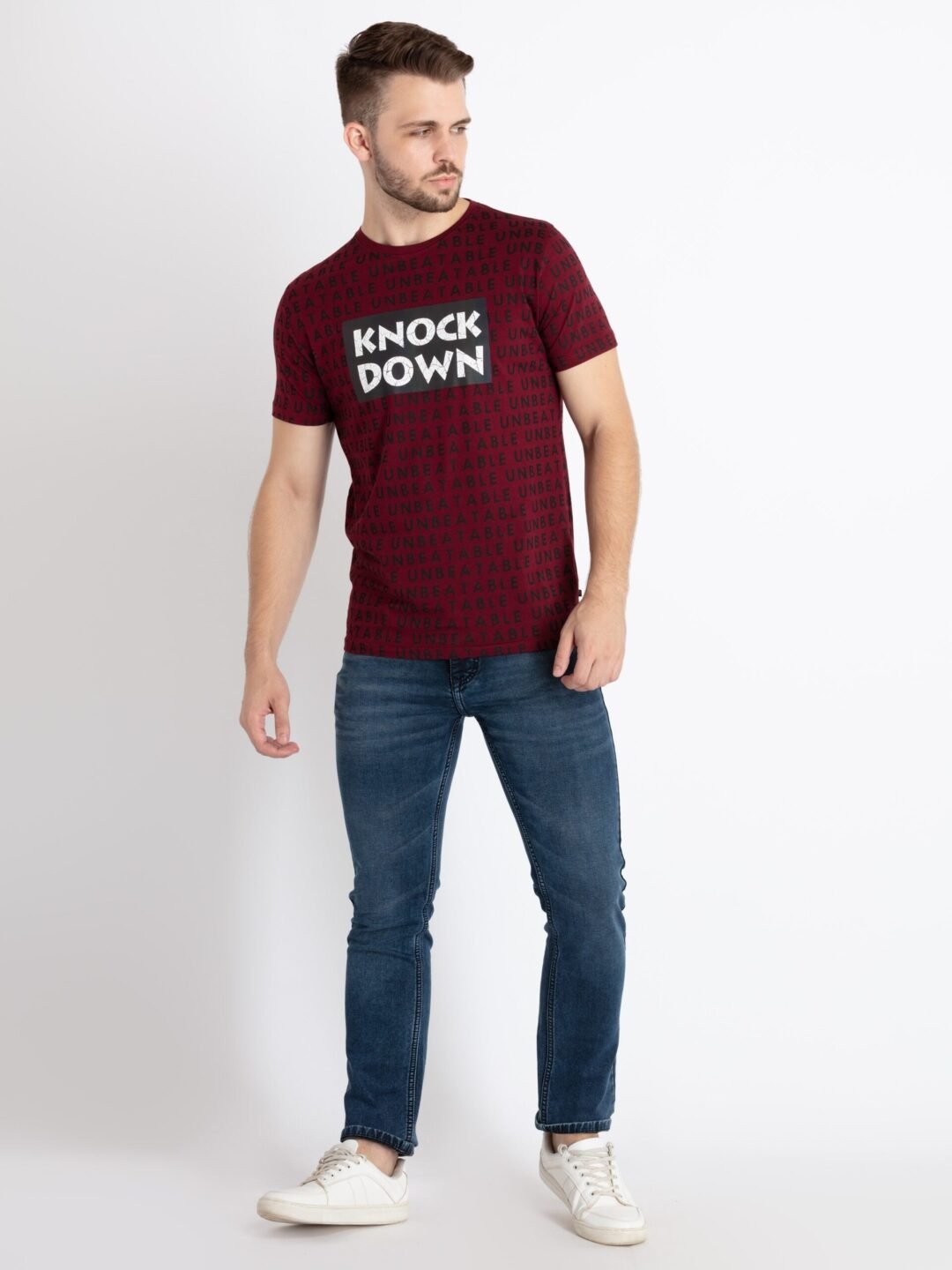 Mens Printed Round Neck T-Shirt