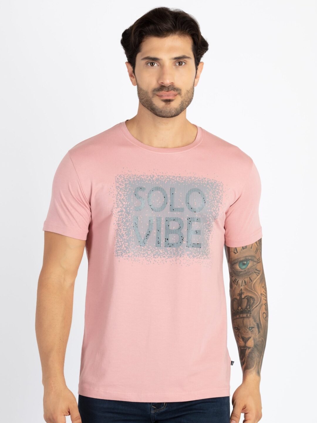 Mens Printed Round Neck T-Shirt