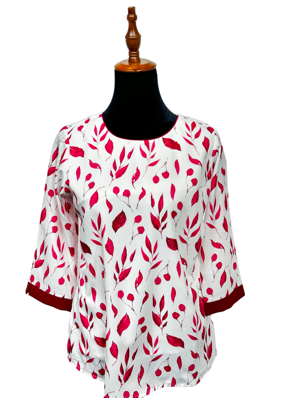 Women's  Red Flower's Top