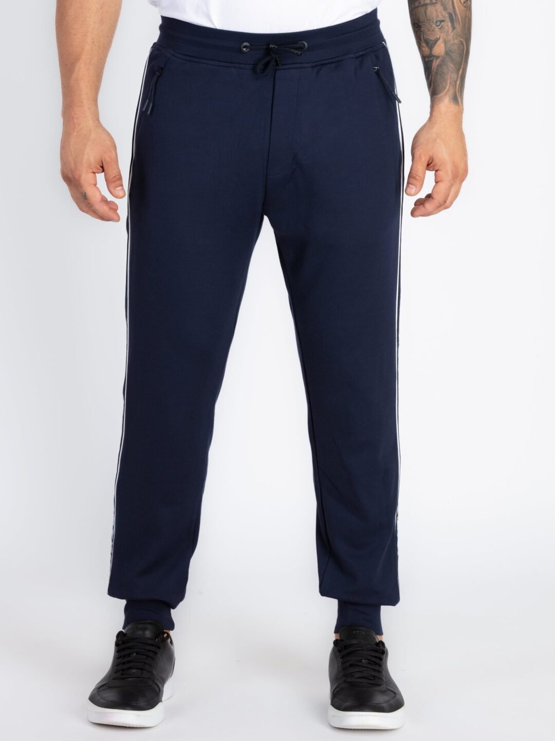 Mens Solid Regular Fit Joggers