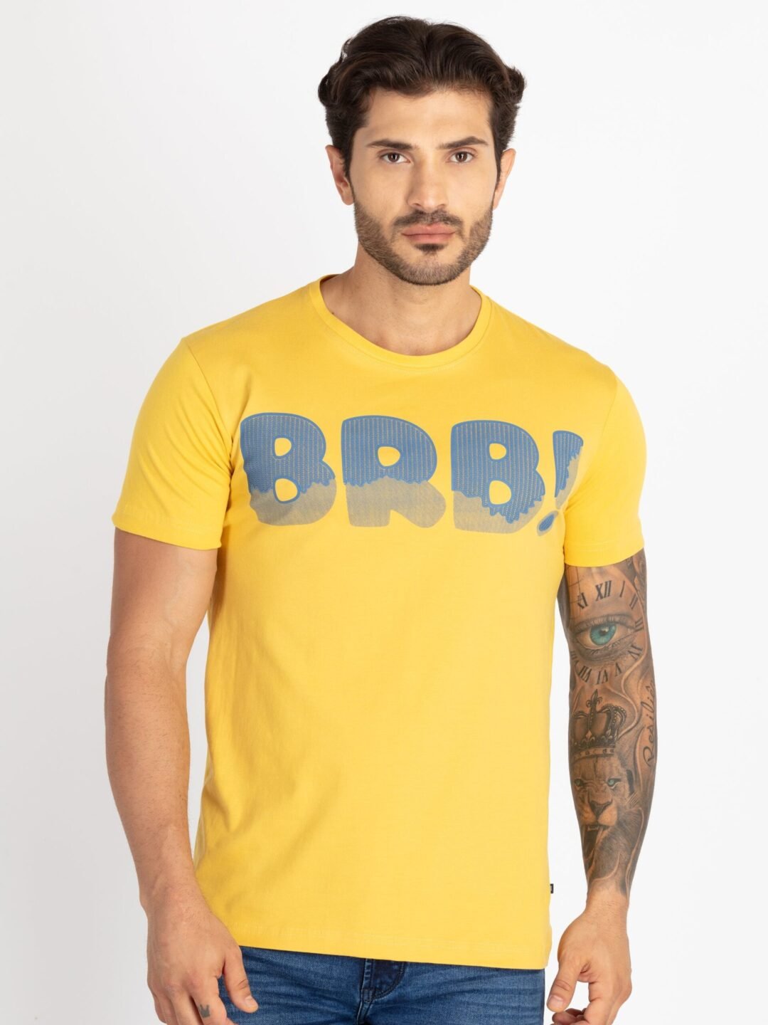 Mens Printed Round Neck T-Shirt