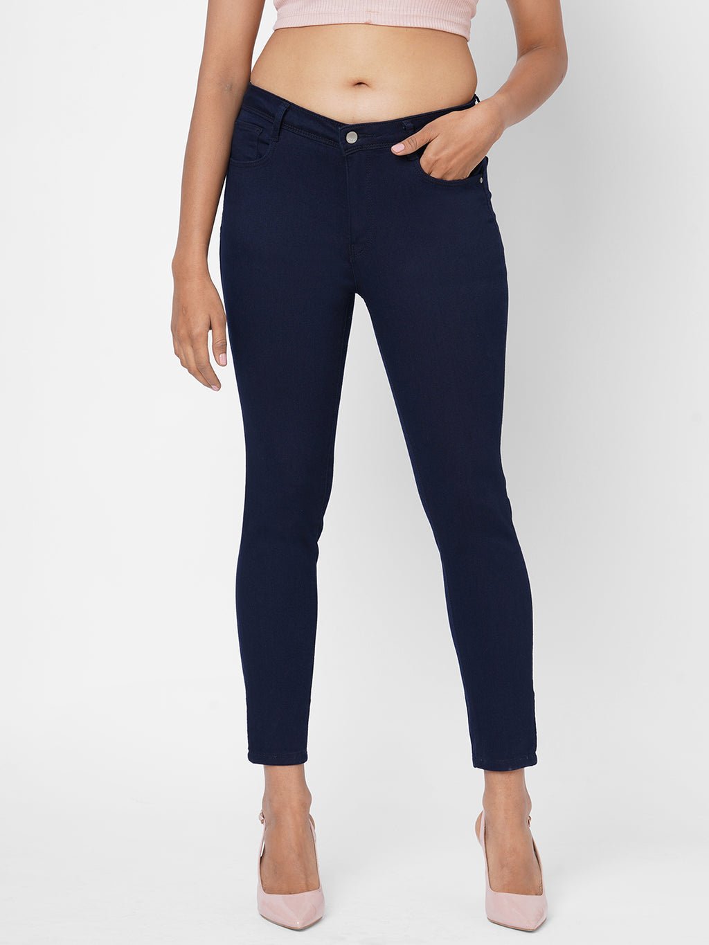 WOMEN HIGH-RISE SKINNY JEANS