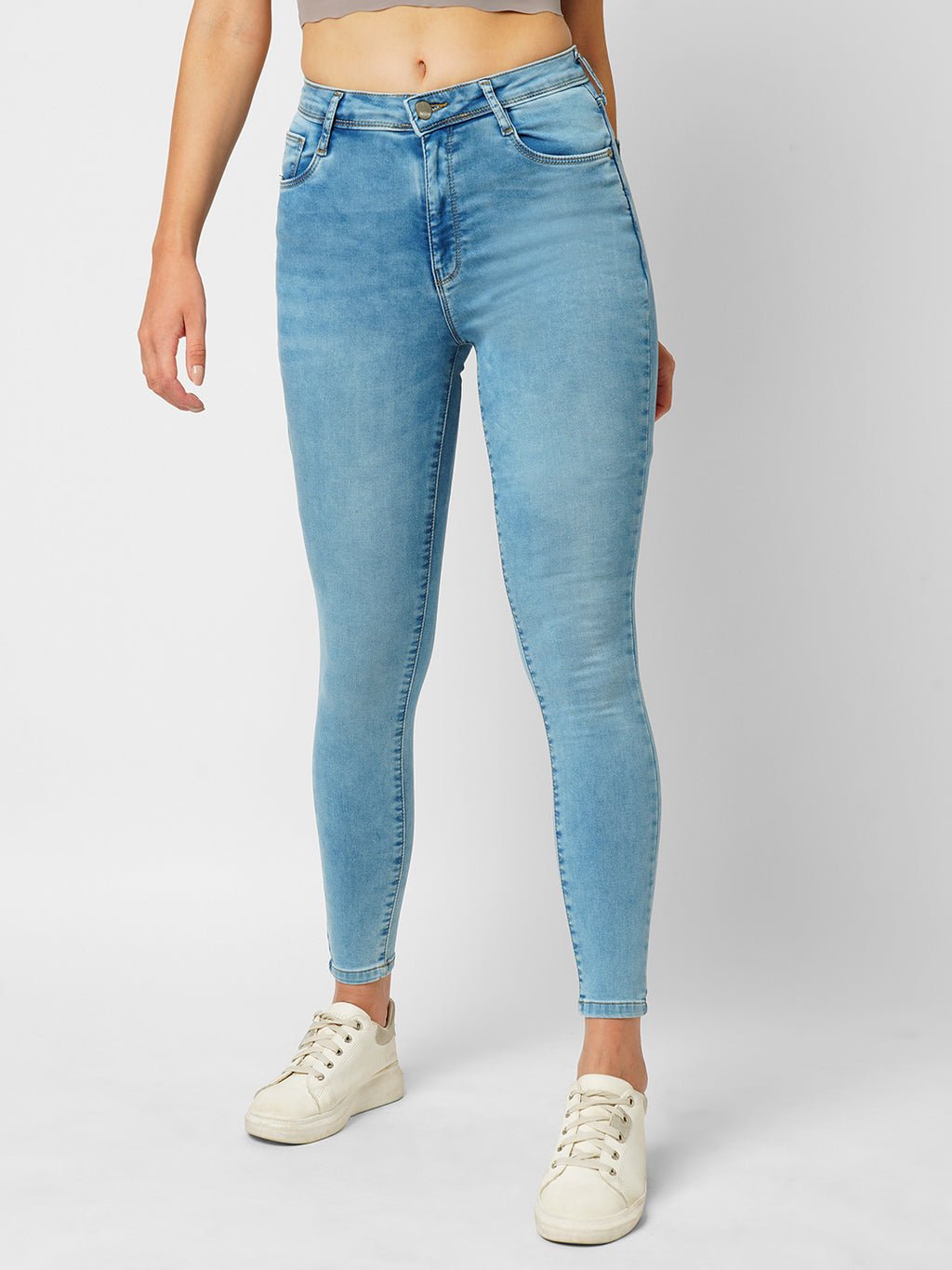 WOMEN HIGH-RISE SKINNY FIT JEANS