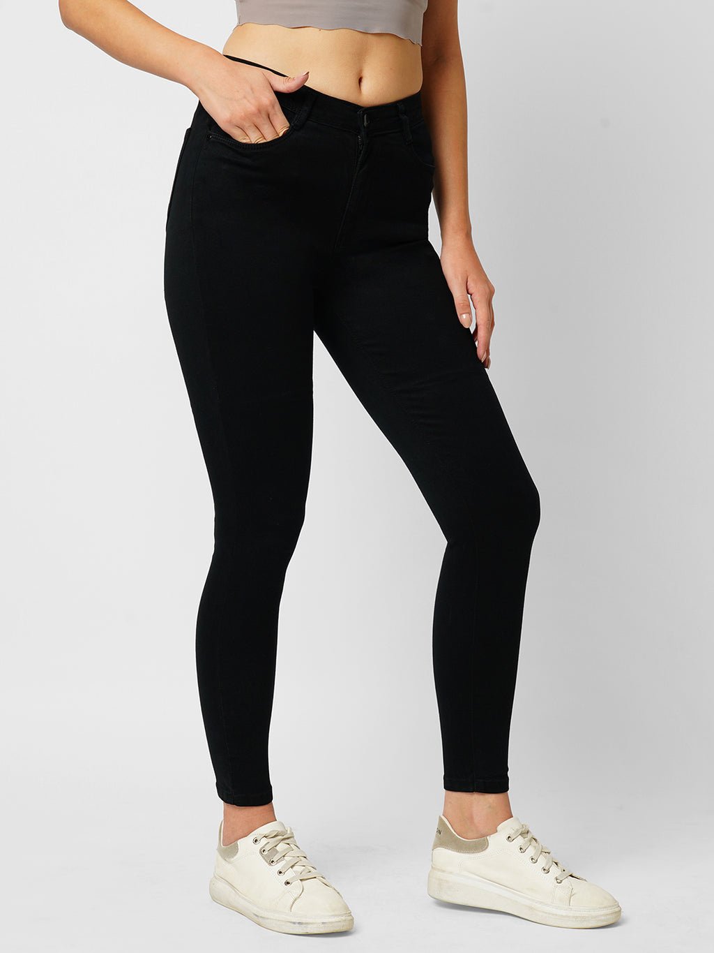 WOMEN SKY HIGH-RISE SKINNY FIT JEANS