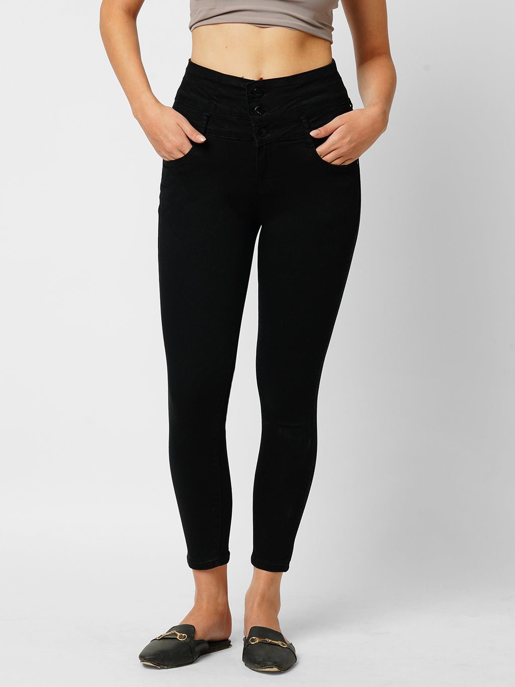 WOMEN HIGH-RISE SKINNY JEANS