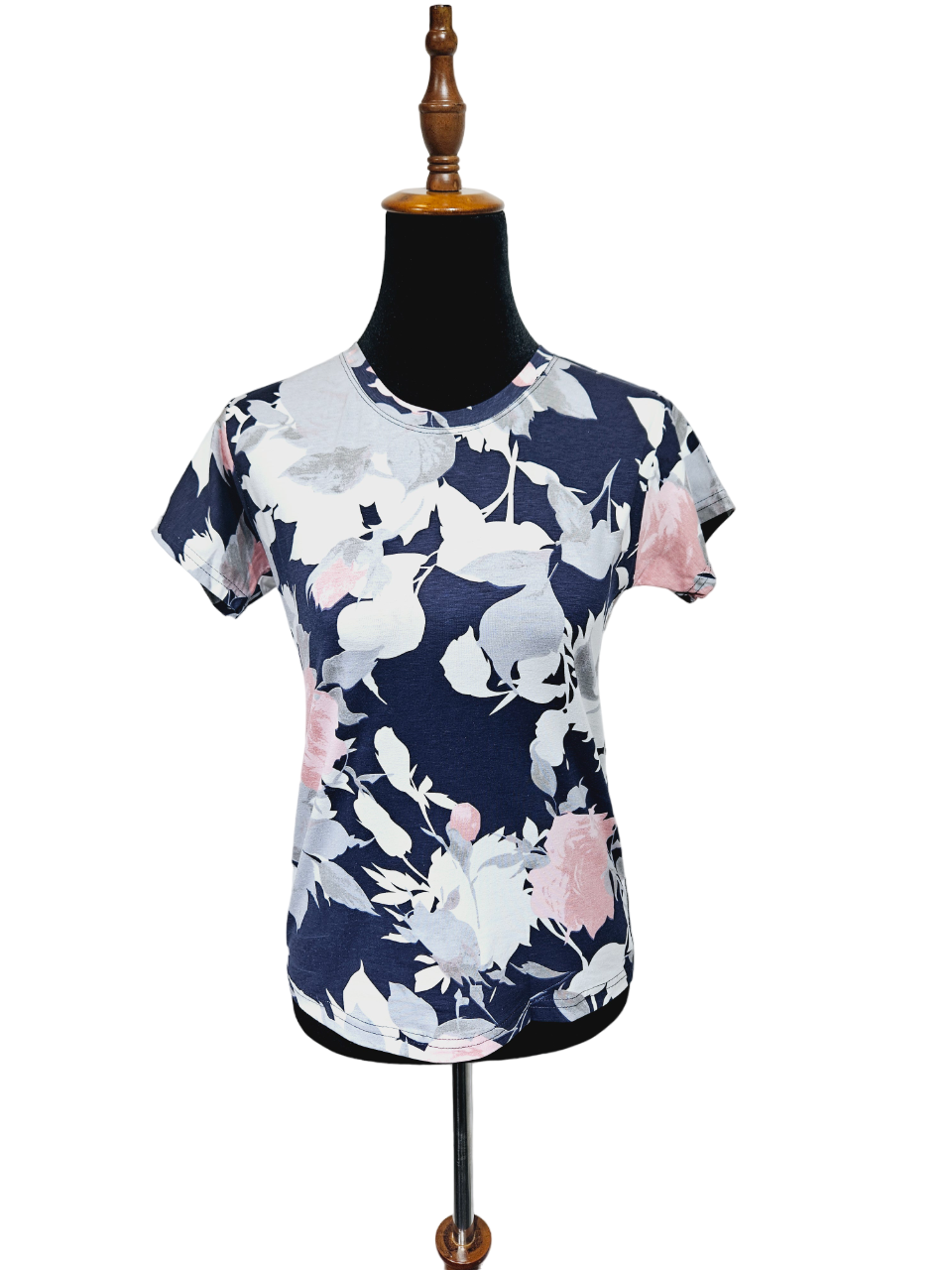 Women Blue T-shirt Rits