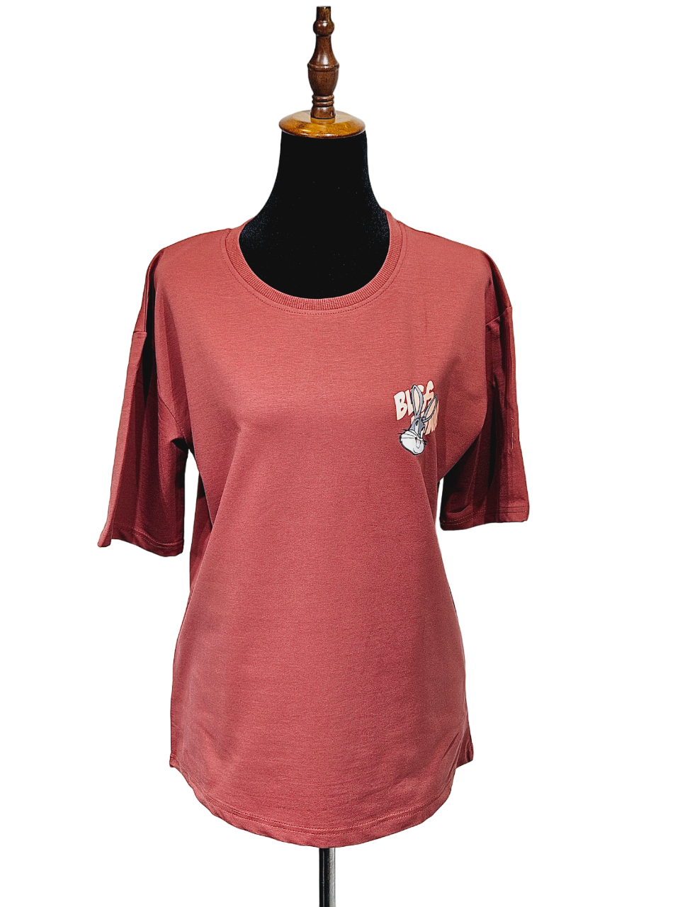 Women Free size Brown T-shirt