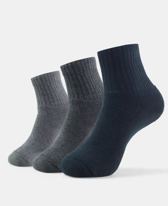 Three Pack Men's Socks (Black, Grey and Charcoal)